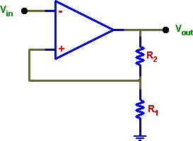 Circuit realizaed with an op-amp
