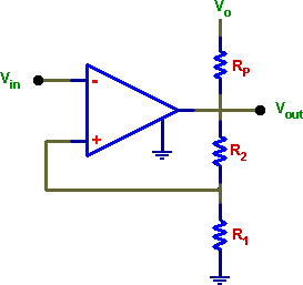 Circuit with a comparator and a pull-up resistor Rp